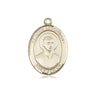 14kt Solid Gold St. John Berchmans Patron Saint Medal Pendant 3/4 x 1/2 Handcrafted by Bliss USA
