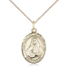 14kt Gold Filled St. Rose Philippine Duchesne patron saint medal necklace with 18 inch chain, 3/4 x 1/2 by Bliss