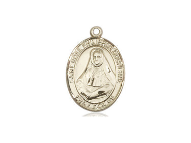 14kt Solid Gold St. Rose Philippine Duchesne Patron Saint Medal Pendant 3/4 x 1/2 inches by Bliss
