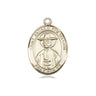 14kt solid gold St. Andrew Kim Taegon patron saint medal pendant 3/4 x 1/2 inch handmade by Bliss