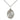 Sterling silver St Anne patron saint medal necklace with 18 inch curb chain handmade by Bliss Manufacturing USA