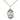Sterling Silver St. Honorius patron saint medal necklace 3/4 x 1/2 inch with 18 inch chain by Bliss Manufacturing