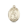 14kt Solid Gold St. Marina patron saint medal pendant 3/4 inch handcrafted by Bliss Manufacturing