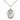Sterling silver St. Aidan of Lindesfarne patron saint medal necklace, 3/4 x 1/2 inch, 18 inch chain, Bliss USA