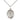 Sterling Silver St. Drogo patron saint medal necklace with 3/4 inch pendant on 18 inch curb chain by Bliss Manufacturing