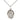 Sterling silver Our Lady of Assumption medal necklace 3/4 inch by 1/2 inch on 18 inch chain by Bliss