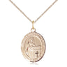 14kt Gold Filled Blessed Emilee Doultremont Medal Necklace 3/4 x 1/2 inch with 18 Inch Chain - Catholic Religious Jewelry Bliss USA
