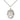 Sterling silver St. Pauline Visintainer patron saint medal necklace with 18 inch chain by Bliss Manufacturing