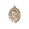 14kt Solid Gold St. Peter Canisius Medal Pendant 3/4 inch by 1/2 inch USA Made by Bliss Manufacturing