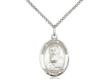 Sterling Silver St. Daniel Comboni Patron Saint Medal Necklace 3/4 x 1/2 inch pendant 18 inch chain Bliss