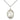 Sterling silver Jeanne Chezard de Matel patron saint medal necklace, 3/4 inch by 1/2 inch pendant with 18 inch chain, handcrafted by Bliss USA