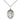 Sterling Silver St. Seraphina Patron Saint Medal Necklace 3/4 x 1/2 inch with 18 inch Chain by Bliss