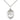 Sterling silver St. Alphonsa patron saint medal necklace, 3/4 x 1/2 inch, 18 inch chain, Bliss USA