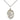 Sterling Silver St. Margaret of Scotland patron saint medal necklace 3/4 x 1/2 inches on 18 inch chain by Bliss