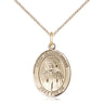 14kt Gold Filled St. Jeanne Jugan Medal Necklace 3/4 x 1/2 inch 18 inch Chain Bliss Manufacturing