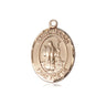 14kt solid gold St. Maron patron saint medal pendant by Bliss Manufacturing