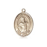 14kt Solid Gold St. Dismas Good Thief Patron Saint Medal Pendant 3/4 x 1/2 inch by Bliss