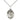 Sterling Silver St. Margaret Mary Alacoque Patron Saint Medal Necklace 3/4 inch by 1/2 inch 18 inch Chain Bliss