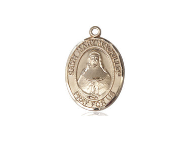 14kt solid gold St. Mary MacKillop patron saint medal pendant 3/4 inch by Bliss