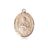 14kt solid gold St. Fidelis patron saint medal pendant, 3/4 x 1/2 inch medium, handcrafted by Bliss Manufacturing USA