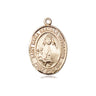 14kt Solid Gold St. Maria Bertilla Boscardin Patron Saint Medal Pendant 3/4 x 1/2 inch by Bliss