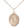 Gold Filled St. Mary Magdalene of Canossa Patron Saint Medal Necklace 3/4 x 1/2 inch 18 inch Chain Bliss