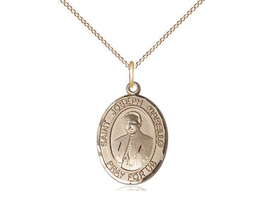 14kt Gold Filled St. Joseph Marello Patron Saint Medal Necklace 3/4 x 1/2 Inches 18 Inch Chain Bliss
