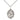 Sterling Silver St. Claude de la Colombiere patron saint medal necklace with 3/4 inch pendant and 18 inch chain by Bliss