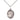 Sterling silver St. Jadwiga of Poland patron saint medal necklace with 3/4 inch pendant on 18 inch chain by Bliss Manufacturing