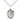 Sterling silver Guardian Angel with Children pendant necklace, 3/4 x 1/2 inch medal on 18 inch chain, handcrafted by Bliss Manufacturing