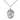 Sterling silver Guardian Angel of the World pendant necklace, 3/4 x 1/2 inch medal on 18 inch chain, handcrafted by Bliss Manufacturing