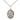 Sterling silver Our Lady of the Precious Blood miraculous medal necklace 3/4 inch pendant 18 inch chain Bliss