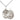 Sterling Silver St Christopher Dance Medal Necklace 3/4 x 1/2 inch pendant on 18 inch chain by Bliss