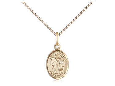 Gold Filled St. Albert the Great Patron Saint Medal Necklace 1/2 x 1/4 inch with 18 inch chain by Bliss