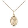 Small 14kt gold filled St. Agatha patron saint medal necklace with 18 inch chain by Bliss