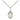 Small sterling silver St. Apollonia patron saint medal necklace with 18 inch chain, 1/2 x 1/4 inch, handmade by Bliss Manufacturing USA