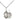 Sterling Silver St. Benedict patron saint medal necklace with 18 inch chain, small 1/2 inch pendant, handcrafted by Bliss