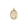Small 14kt Solid Gold St. Boniface Catholic Medal Pendant 1/2 x 1/4 inch by Bliss USA