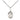 Small sterling silver St. Benjamin patron saint medal necklace with 18 inch curb chain by Bliss Manufacturing USA