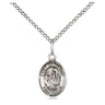 Sterling Silver St Catherine of Siena Patron Saint Medal Necklace 1/2 inch by Bliss Manufacturing