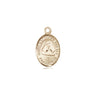14kt Solid Gold St. Katharine Drexel Patron Saint Medal Pendant 1/2 x 1/4 Handcrafted by Bliss USA