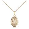 14kt Gold Filled St. Cecilia Patron Saint Medal Necklace 1/2 x 1/4 inch on 18 inch chain by Bliss Manufacturing