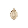 Small 14kt solid gold St. Cecilia patron saint medal pendant 1/2 inch by Bliss Manufacturing