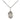 Small sterling silver St. Cecilia patron saint medal necklace 18 inch chain by Bliss Manufacturing