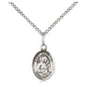 Small sterling silver St. Camillus of Lellis patron saint medal necklace 18 inch chain by Bliss