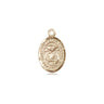14kt Solid Gold St. Catherine Laboure Small Patron Saint Medal Pendant 1/2 x 1/4 Handcrafted by Bliss