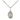 Sterling Silver St. Catherine Laboure patron saint medal necklace 1/2 x 1/4 inch pendant 18 inch chain by Bliss