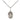 Sterling silver St. Christopher patron saint medal necklace 1/2 x 1/4 inches on 18 inch chain by Bliss
