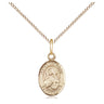 14kt Gold Filled St. Dorothy Patron Saint Medal Necklace 1/2 inch by 1/4 inch on 18 inch chain by Bliss