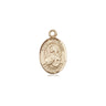 14kt Solid Gold St. Dorothy Patron Saint Medal Pendant 1/2 x 1/4 inch small by Bliss